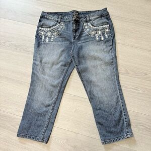 Allen B embellished Women's Jeans cropped